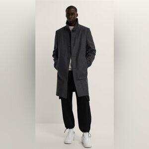 ZARA Men’s SHAWL COLLAR COAT Size SMALL New!